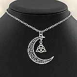 Кулон Язичницьке Колесо Трикветр і місяць амулет оберіг талісман підвіска, фото 6