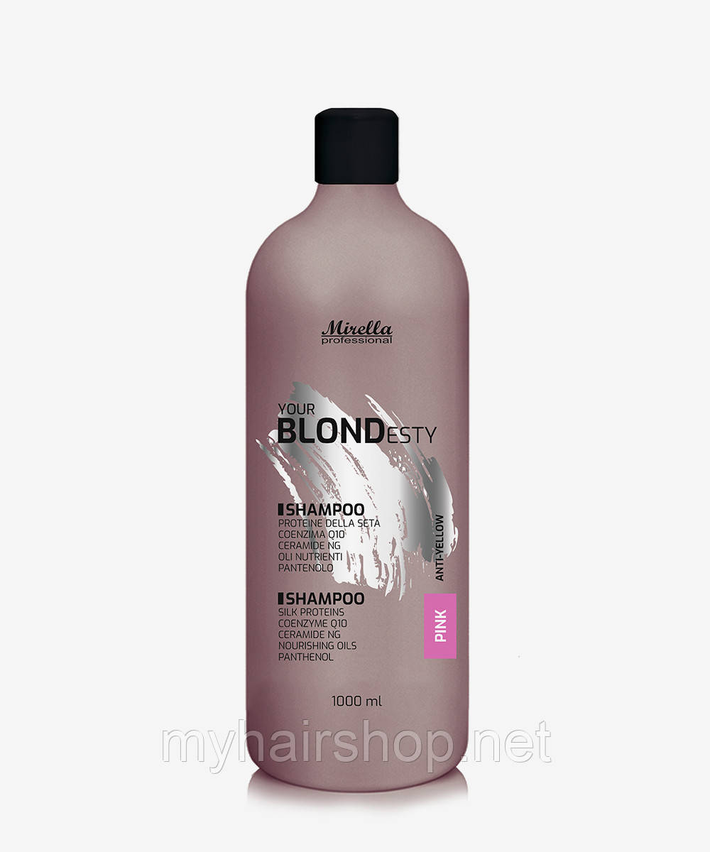 Шампунь «Рожевий блонд» Mirella Pink shampoo 1000 мл