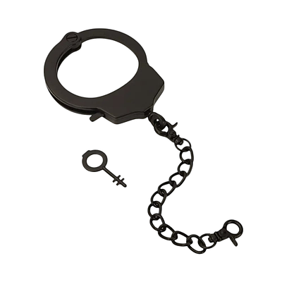 Наручник з ланцюжком та карабіном Roomfun з ключиком, чорний