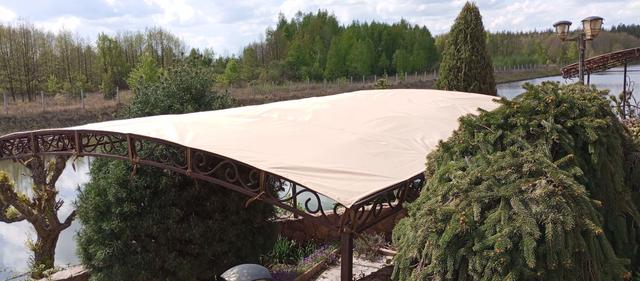 тент на кований навіс баку