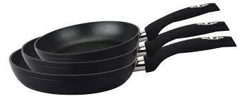 Набір сковорідок з антипригарним покриттям комплект 3шт чорний колір(20см 24см 28см) для всіх плит, фото 1