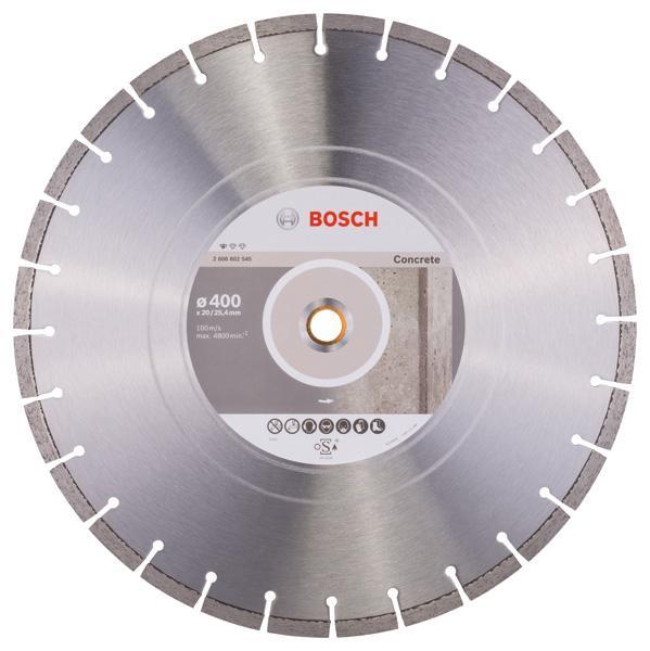 Алмазний круг відрізний (диск) по бетону Bosch 400x25,4 (2608602545), фото 1