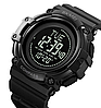 Годинник чоловічий спортивний Skmei 2233 compass з компасом (Чорний), фото 3