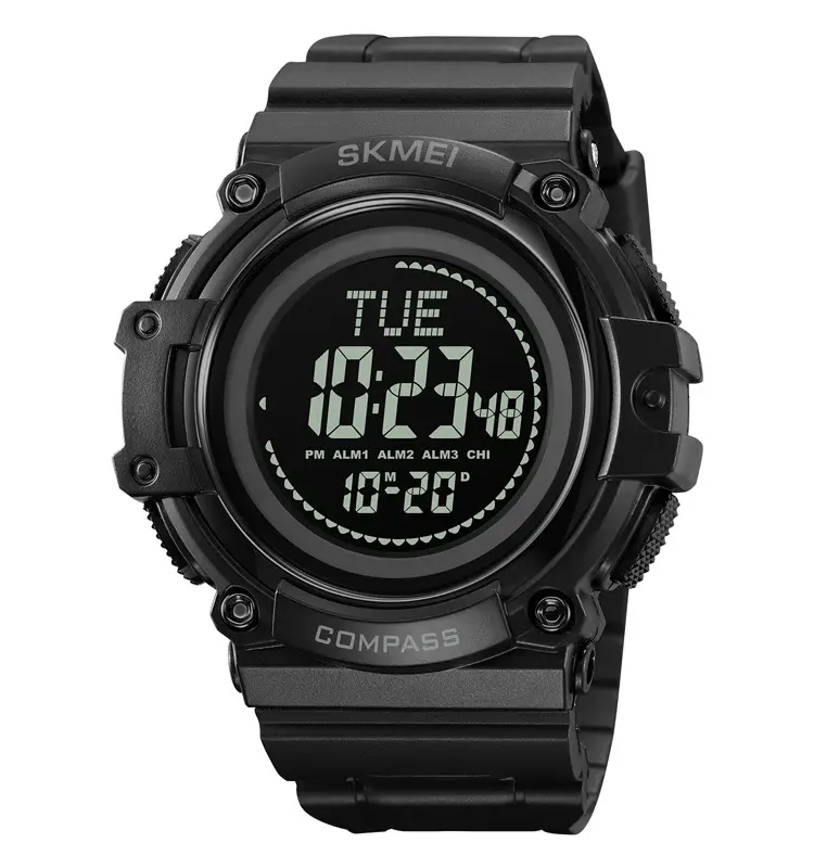 Годинник чоловічий спортивний Skmei 2233 compass з компасом (Чорний)