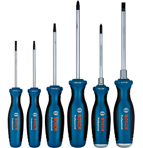 Набір професійних викруток 6 шт SL/PH/PZ/TX Bosch (1600A02CV3)
