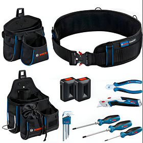 Професійний пояс для інструментів та набір ручних інструментів Bosch (1600A02H5C)