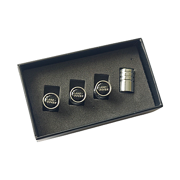 Хромовані ковпачки на ніпель з логотипом Land Rover