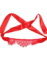 Боді червоний Star Night Love Affair з мереживною стрічкою на очі, M, фото 4