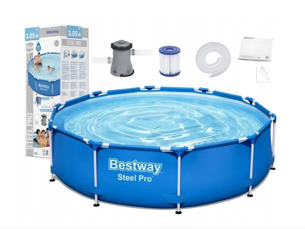 Бассейн каркасний круглий з фільтром 305×76 см BestWay 56677, фото 1