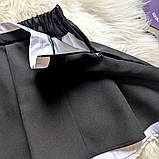 Спідниця шкільна з шортами для дівчинки Чорна 128-164р. Стильні шорти-спідниця для дівчаток Шкільні шорти-спідниця, фото 3