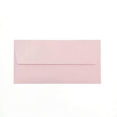 Конверт 220x110 мм, колір Blush (ніжно-рожевий), КОМПЛЕКТ 10 шт.