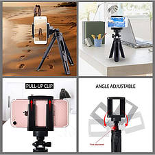 Трипод, Tripod support, тринога, тримач для телефону, кріплення для смартфона та кільцевої лампи, фото 4