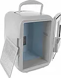 Міні холодильник туристичний для дому та автомобіля Ruhhy 4 л з підігрівом 12 - 220 В White (8040), фото 5