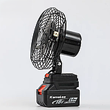 АКБ вентилятор портативний з 2 АКБ 21V, акумуляторний вентилятор для дому VL-801, фото 2