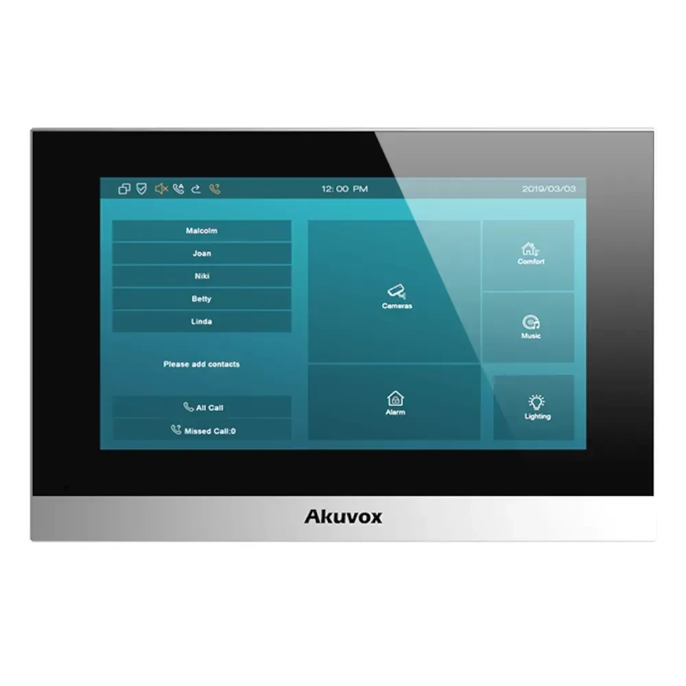 SIP домофон Akuvox - C313N silver , экран 7", на Linux