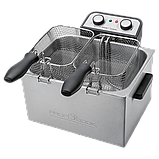Подвійна фритюрниця ProfiCook PC-FR 1038 (5л, 3000Вт, Німеччина) + 3 кошики, фото 3