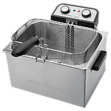 Подвійна фритюрниця ProfiCook PC-FR 1038 (5л, 3000Вт, Німеччина) + 3 кошики, фото 4