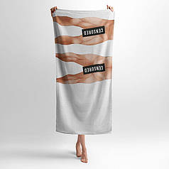 Рушник з принтом «Чоловік. Інтригуючий дизайн. Man. Intriguing Design»