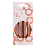 Затискачі для волосся Framar Big Bite Clips Rose Gold, 4 шт (CL-SS-RGO), фото 3