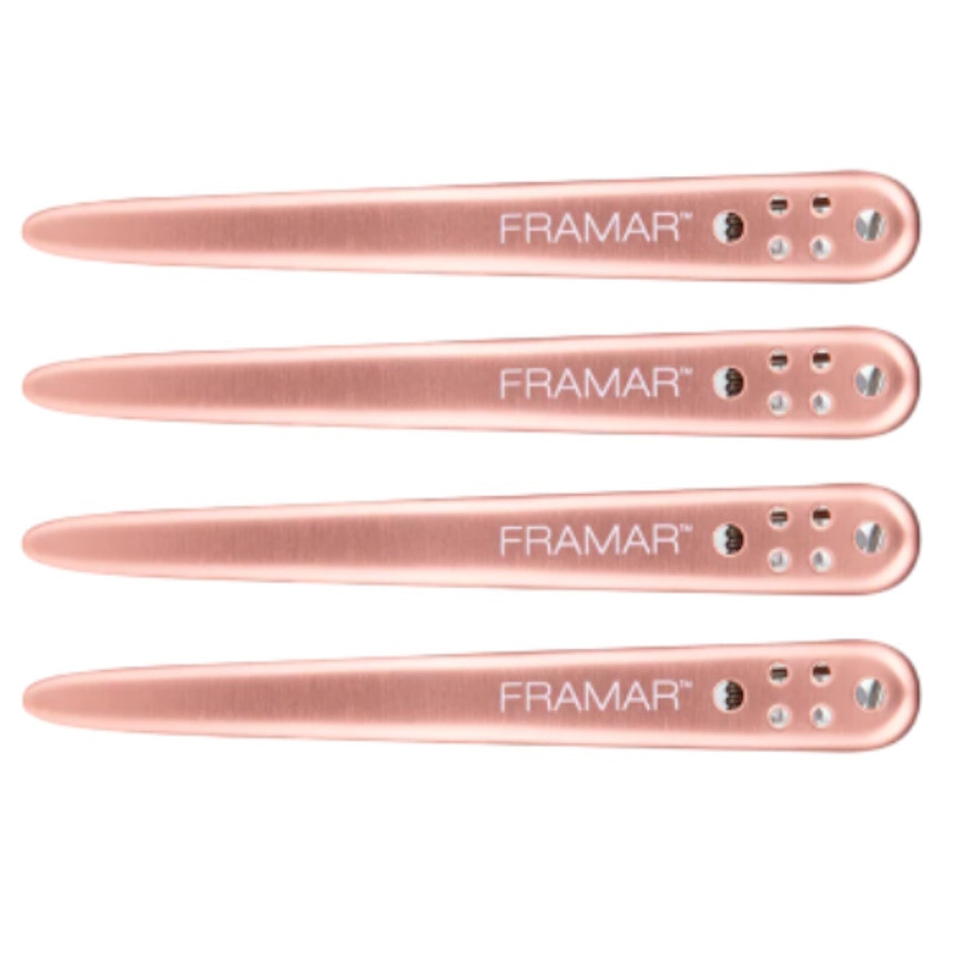 Затискачі для волосся Framar Big Bite Clips Rose Gold, 4 шт (CL-SS-RGO), фото 1