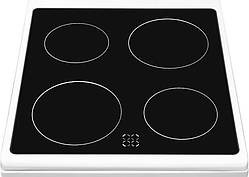 Плита Hansa електрична склокерамічна, 62л, 50x60см, конвекція, білий (FCCW58240)