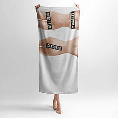 Рушник з принтом «Дівчина. Інтригуючий дизайн. Girl. Intriguing Design»