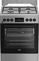 Плита Beko комбінована, 72л, 60x60см, конвекція, сірий (FBM62320SDS)