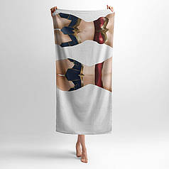 Рушник з принтом «Диво-жінка. Героїчна елегантність. Марвел. Wonder Woman»