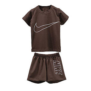 Літній дитячій комплект для хлопчика Спорт з принтом стрейч-кулір