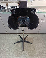 Мийка перукарська пластикова мобільна з регулюванням нахилу та висоти