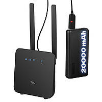 Маршрутизатор TCL LINKHUB (HH42CV2) LTE, Wi-Fi4, 1xFE LAN/WAN, 1xFE LAN, 2xSMA + Power Bank (694743657296)