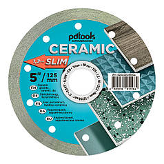 Круг алмазний відрізний PDTools 1A1R 125 CERAMIC SLIM для ручного інструменту