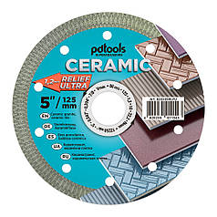 Круг алмазний відрізний PDTools 1A1R 125 RELIEF ULTRA для ручного інструменту