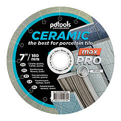 Круг алмазний відрізний PDTools 1A1R 180 CERAMIC MAX PRO для стаціонарного обладнання
