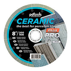 Круг алмазний відрізний PDTools 1A1R 200 CERAMIC MAX PRO для стаціонарного обладнання