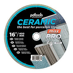 Круг алмазний відрізний PDTools 1A1R 400 CERAMIC MAX PRO для стаціонарного обладнання