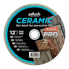 Круг алмазний відрізний PDTools 1A1R 300 CERAMIC HARD PRO для стаціонарного обладнання