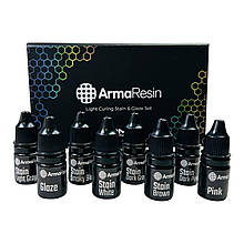Набір фотополімерних фарб STAIN & GLAZE SET для 3Д надрукованих робіт. ArmaResin