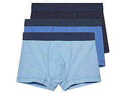 Дитячі труси боксери для хлопця Pepperts синій комплект з 3 штук розмір 134-140