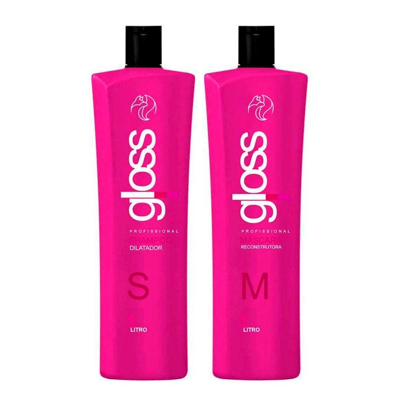 Fox Gloss Набір для кератинового випрямлення волосся 2х1000 мл