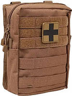 Аптечка підсумок Mil-Tec набір першої допомоги 43 елементи COYOTE (16025519) solve