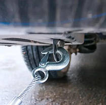 Трос буксирувальний сталевий Emergency Car Tow Rope 5 метрів 7 тонн, фото 4