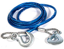 Трос буксирувальний сталевий Emergency Car Tow Rope 5 метрів 7 тонн, фото 3