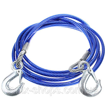 Трос буксирувальний сталевий Emergency Car Tow Rope 5 метрів 7 тонн, фото 1