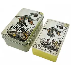 Карти Таро Вінтажне (Металева коробка)