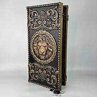 Нарди дерев'яні Лев - переможець, 64×32×4см, арт.190138