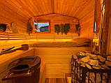 Дерев'яна мобільна Баня-Бочка квадро 4м "LNK", фото 2