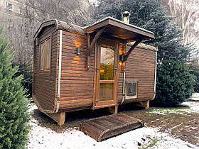 Дерев'яна мобільна Баня-Квадро квадро 4 метри "LNK"