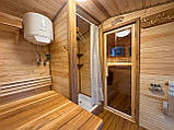 Дерев'яна мобільна Баня-Бочка квадро 4м "LNK", фото 4