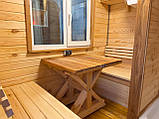Дерев'яна мобільна Баня-Бочка квадро 4м "LNK", фото 8